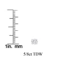 thumbnail image 2 of Pompeii 5/8ct Round Diamond Excellent Studs Screw Backs 14k White Gold Lab Grown (F,VS), 2 of 5