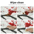 thumbnail image 4 of JEUXUS Tablecloth Round Japanese Red Cherry Table Cloth Ink Painting Flower Blossom Cherry Table Cover for Dining Room Kitchen Decoration Round Tablecloths White, 4 of 7
