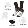 thumbnail image 5 of Honeii Piano Keys With Musical Notes Print Adult Socks,Crew Socks,Casual Calf Socks,Daily Wear Socks for Men & Women, Perfect for Sports, Casual and Everyday Use, 5 of 6