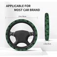 thumbnail image 4 of Tropical Leaf Steering Wheel Cover Auto Steering Wheel Protector 15 inch Fit Auto SUV Vans Trucks, 4 of 4