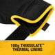 thumbnail image 4 of Guante DEWALT DPG758, unisex, resistente, Thinsulate, 100 g, color amarillo, 4 of 6