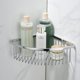 thumbnail image 2 of Cesta de estante de esquina para baño, ducha, ultra resistente, resistente a la corrosión, organizador de estantes de acero inoxidable, soporte para champú, estante de almacenamiento montado, 2 of 2