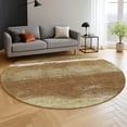 thumbnail image 6 of Addison Rugs Mayfield Premium Machine Washable Transitional Stripes Paprika Round Rug, 8' x 8', 6 of 6