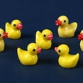 thumbnail image 3 of BESTSKY 100/200PCS Mini Rubber Ducks Miniature Resin Ducks Yellow Tiny Duckies, 3 of 7