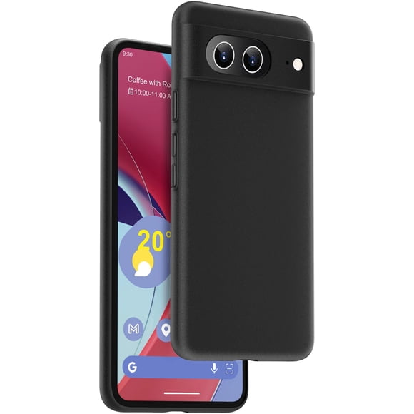 Funda para teléfono memumi Pixel 8 ultradelgada mate negra de 0,3 mm