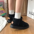 thumbnail image 3 of Botas de nieve para mujer, de algodón, planas, con cabeza grande y combinables, feas, lindas, básicas, de cabeza redonda, cálidas y antideslizantes para niños, 3 of 6