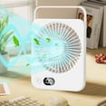 thumbnail image 5 of Dmlowu Desk Fan Ultra Quiet Powerful Portable Fan for Travel, Long Lasting Mini Cooling Fan for Office School Home, 5 Speed Rechargeable Standing Table Fan, 5x6.5 Inch, 5 of 8