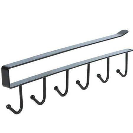

Hloma Anti-rust Cabinet Hanger Easy Installation Iron Punch Free U-shape Storage Hook for Home