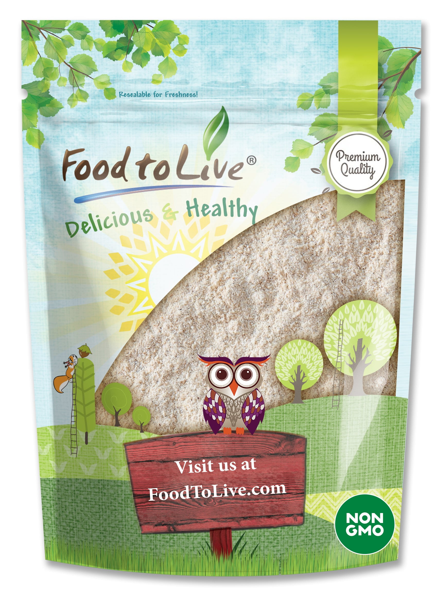 Amaranth Flour, Non-GMO Verified, 0.5 Pounds — Kosher, Raw, Vegan — by Food to Live