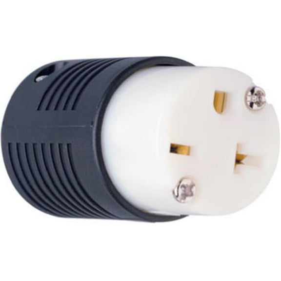 PS5469XCCV4 Straight Blade Connector, 20A, 250V, Black