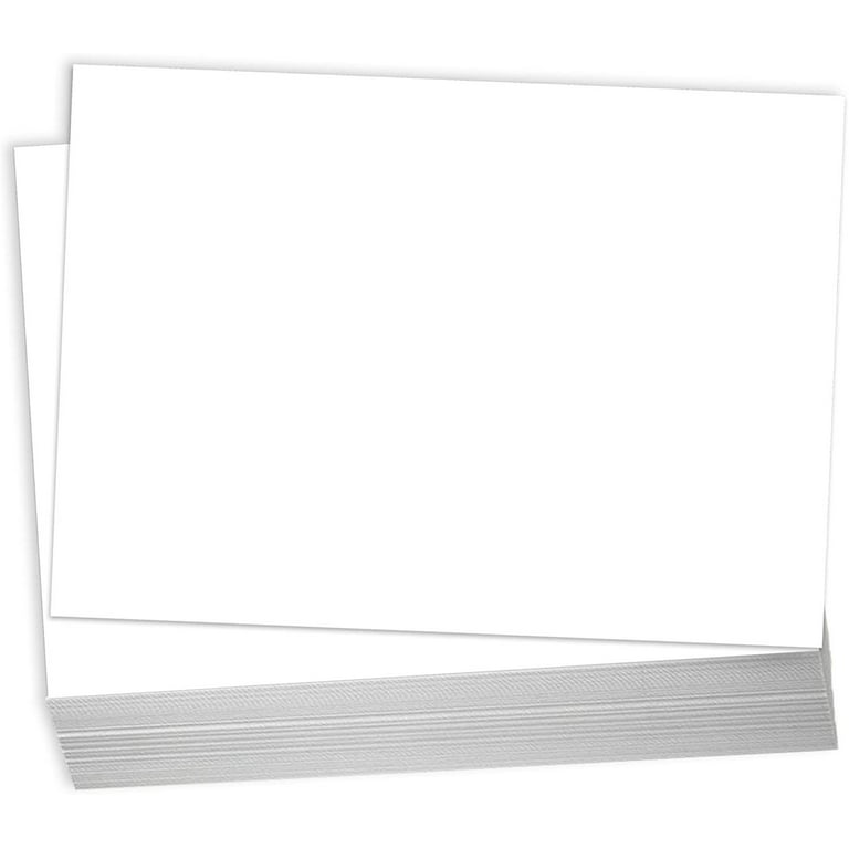 Hamilco White Cardstock Thick Paper - 5 x 7 Blank Folded Cards - Gree –