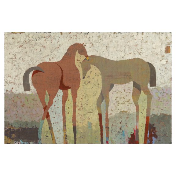 Masterpiece Art Gallery Gentle Whispers Horses By Ciela Bloom Canvas Art Print 24" x 36"