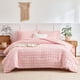 thumbnail image 1 of Juego de edredón Flysheep, 6 piezas, cama individual en una bolsa, rosa, 1 of 7