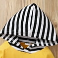 thumbnail image 5 of NZRVAWS Baby Boys Outfits Long Sleeve Stripe Pocket Hoodie Top +Pants 2Pcs Clothes Set 18-24 Months,Yellow, 5 of 7