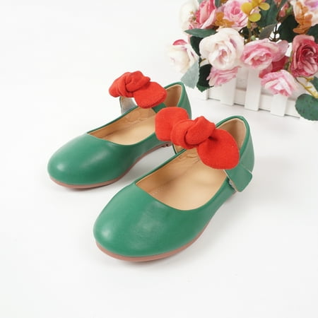 

Girls Loafer Shoes With Bowknot Decor 2023 New Mary Jane Flats Casual Lightweight Slip On Princess Shoes For Toddler Kids Children Spring And Summer