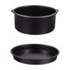 thumbnail image 1 of 1 juego/2 piezas de accesorios para freidora de aire de 6 pulgadas con bandeja para pizza y pastel de acero al carbono, 1 of 7