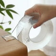 thumbnail image 1 of SM Magic Nano Tape, Transparent Double-sided Reusable Waterproof Tape, 2mm Thickness, 10mm Width, 1 Meter, 1 of 4