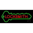 thumbnail image 1 of Locksmith With Lock Logo LED Neon Sign 13" Tall x 32" Wide - inches Black Square Cut Acrylic Backing, with Dimmer - Premium built indoor Sign for Storefront, Store interior, Exhibition, Decor., 1 of 7
