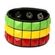 thumbnail image 3 of Pulsera Ancha Punk Yinane de Cuero PU para Adultos Tres Colores, 3 of 8