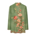 thumbnail image 7 of Stamzod Long Sleeve Shirts Womens Vintage Business Casual Blouses with Pocket Casual Basic T-Shirts Green B XL, 7 of 7