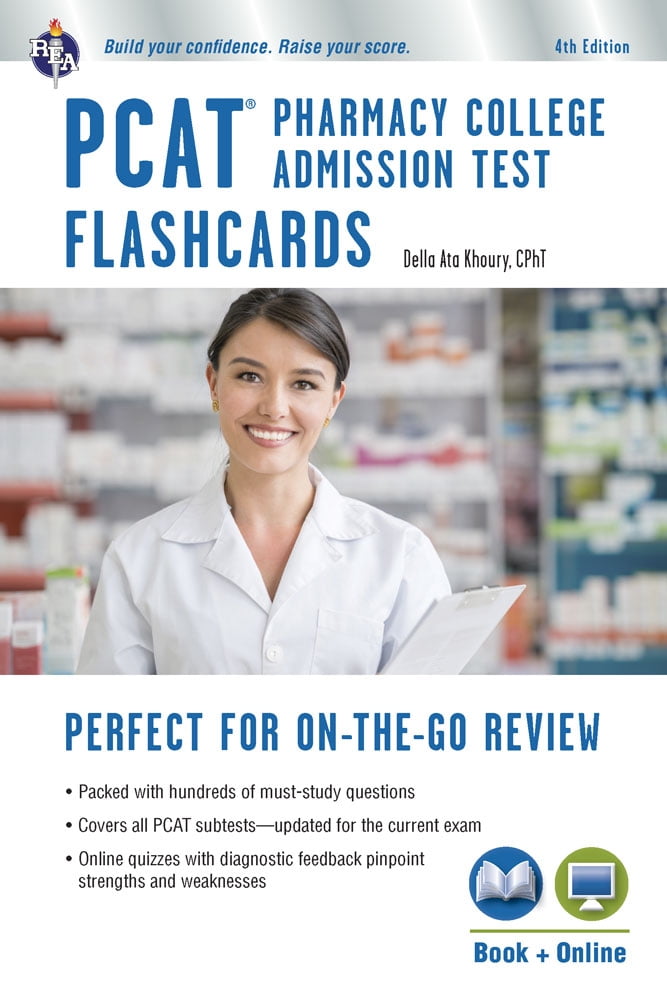 Nursing Test Prep PCAT Flashcard Book with Online Quizzes (Edition 4) (Paperback)