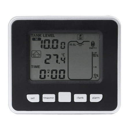 

FAGINEY Water Tank Sensor Ultrasonic Water Tank Liquid Depth Level Meter Sensor with Temperature Display Ultrasonic Level Sensor