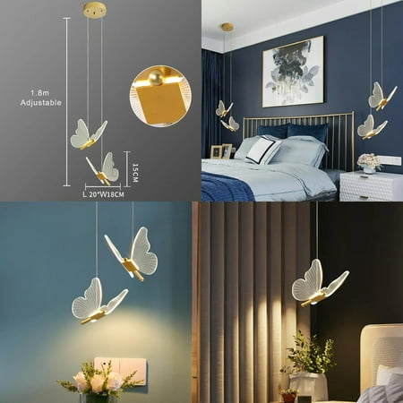 

DUFDIEJ Nordic Led Pendant Lamp Bedside Staircase Bedroom Hanging Lamps Ceiling Art Indoor Lighting Light Fixture