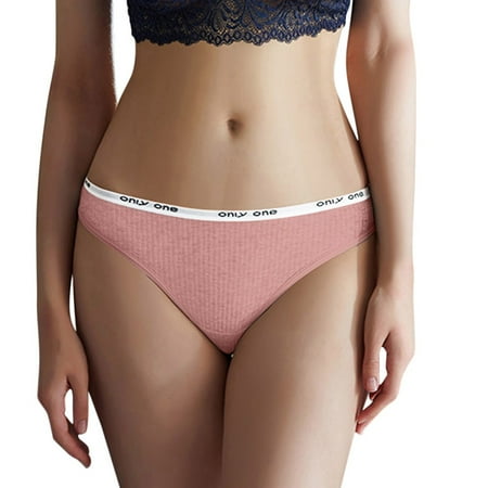 

GWAABD Low Cut Hipster Panties for Women Cotton Thong Low Waist Sports Ladies Panties
