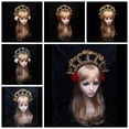 thumbnail image 5 of Tiaras Crowns Pageant Prom Angel Headband Bachelorette Party Hair Accessories Vintage Tiaras Hair Hoop, 5 of 7