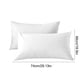 thumbnail image 3 of Funda de Almohada Refrescante para Quienes Duermen con Calor y Sudan Por La Noche | Poliéster Transpirable | Funda de Almohada de Terciopelo Suave y Larga | Paquete de 2 (Blanco, 48 X 74 Cm), 3 of 6