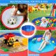 thumbnail image 2 of Piscina plegable de PVC para perros, 60x20cm, bañera para mascotas, piscina de lavado, bañera interior y exterior, piscina de baño refrescante para verano, suministros para perros y mascotas, 2 of 5