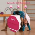 thumbnail image 3 of Matladin Foldable 20"x20" Gymnastics Octagon Shape Tumbling Backbend Trainer for Kids Gym, Pink, 3 of 6