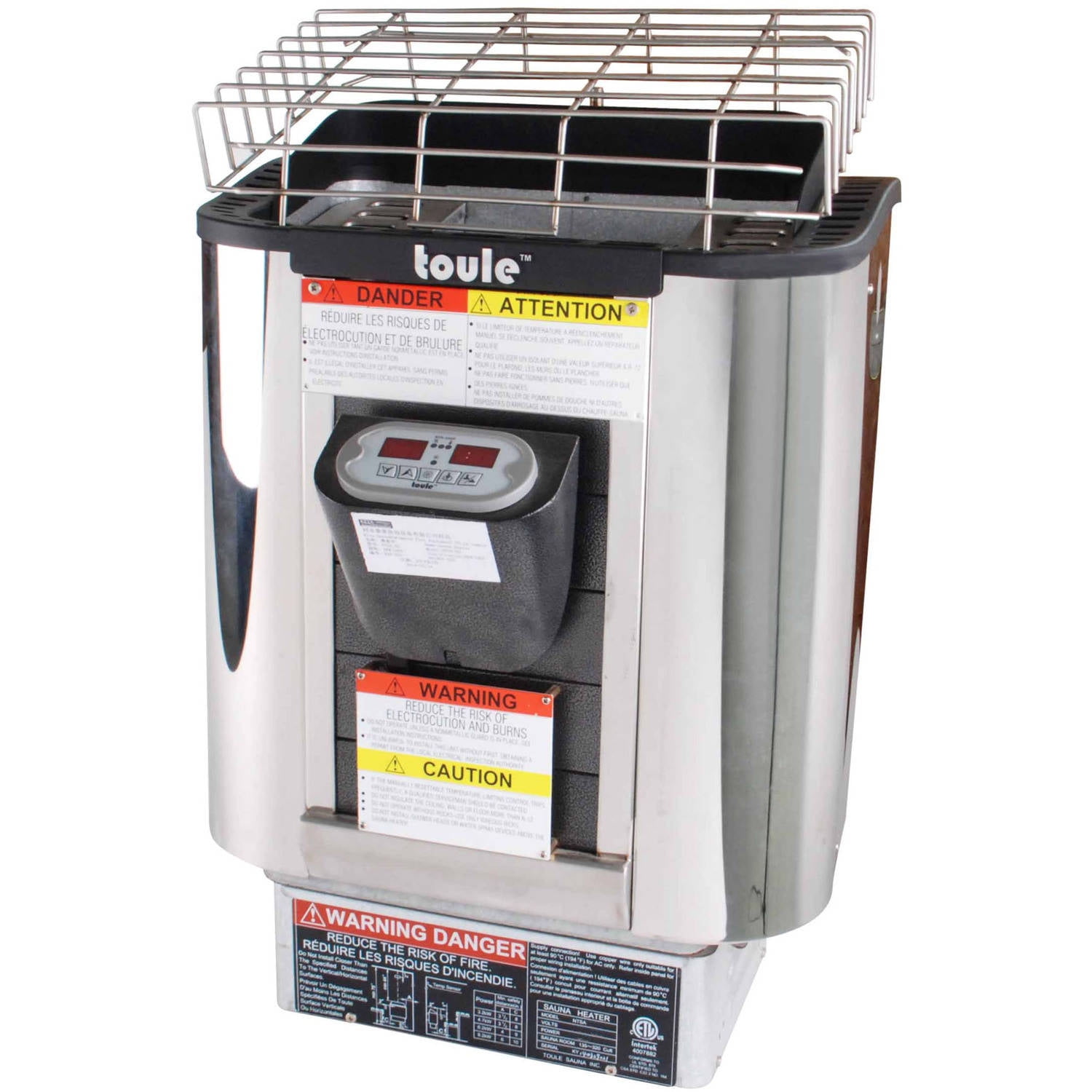 TOULE NTSA45 4.5 KW ETL Wet and Dry Sauna Heater Stove for Spa Sauna Room with on Heater... by TOULE