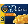 KRAFT DELUXE Macaroni and Cheese Original Cheddar Dinner, 3 ct. 14 oz Boxes