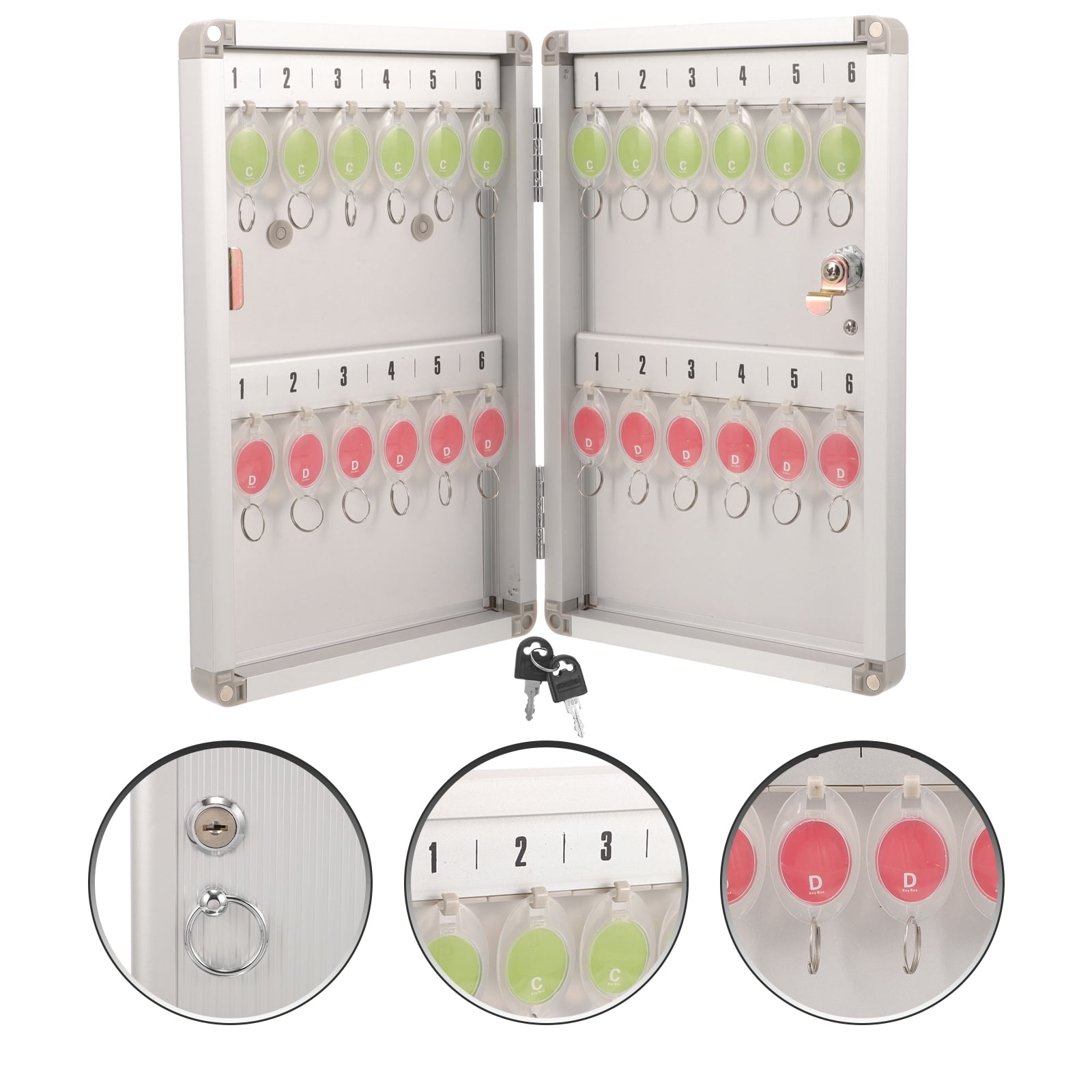 LEXSOMEO 1 Set Metal Key Cabinet Key Security Lock Box Lock Sturdy Box Wall Keys Cabinet