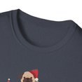 thumbnail image 3 of Pug Christmas Tree, Gildan Unisex Softstyle T-Shirt, Christmas Tee, S-3XL, 3 of 4