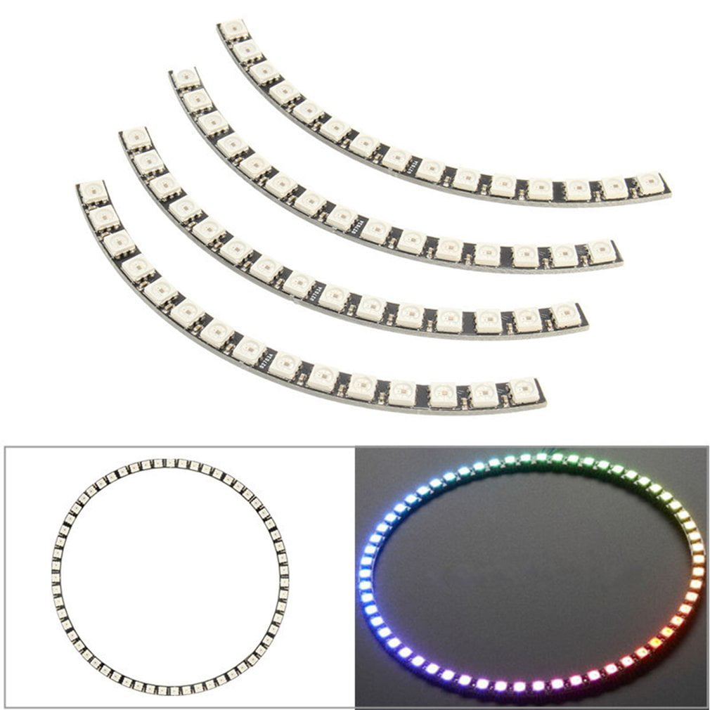 Ring Wall Clock 60 X Ultra Bright WS2812 5050 RGB LED Lamp Panel For Arduino 
