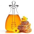 thumbnail image 3 of Handmade Honey Jar with Dipping Sauce, Glass Sauce and Honey Pot, 3 of 5