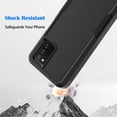 thumbnail image 5 of Taxfox Shockproof Dual Layer Rubber Drop Protection Cell Phone Case for Samsung Galaxy A03S, Black, 5 of 7