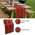 thumbnail image 5 of Red Wood Grain Table Runner - 120 Inch Long, Kitchen Dining Table Runner Dresser Scarves, Farmhouse Vintage Wooden Rustic Planks Farmhouse Decor for Coffee Tables Wedding Party Banquet, 5 of 8