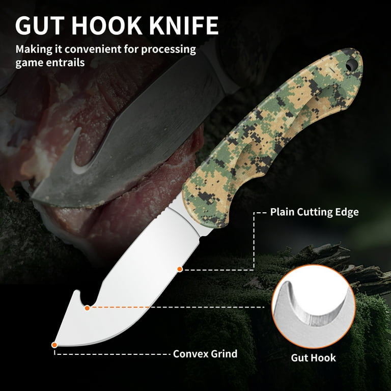 JELLAS Hunting Field Dressing Kit, 6 Pieces Game Processing Knife