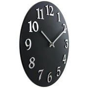 Infinity Instruments Vogue Round Black 12-inch Analog Wall Clock