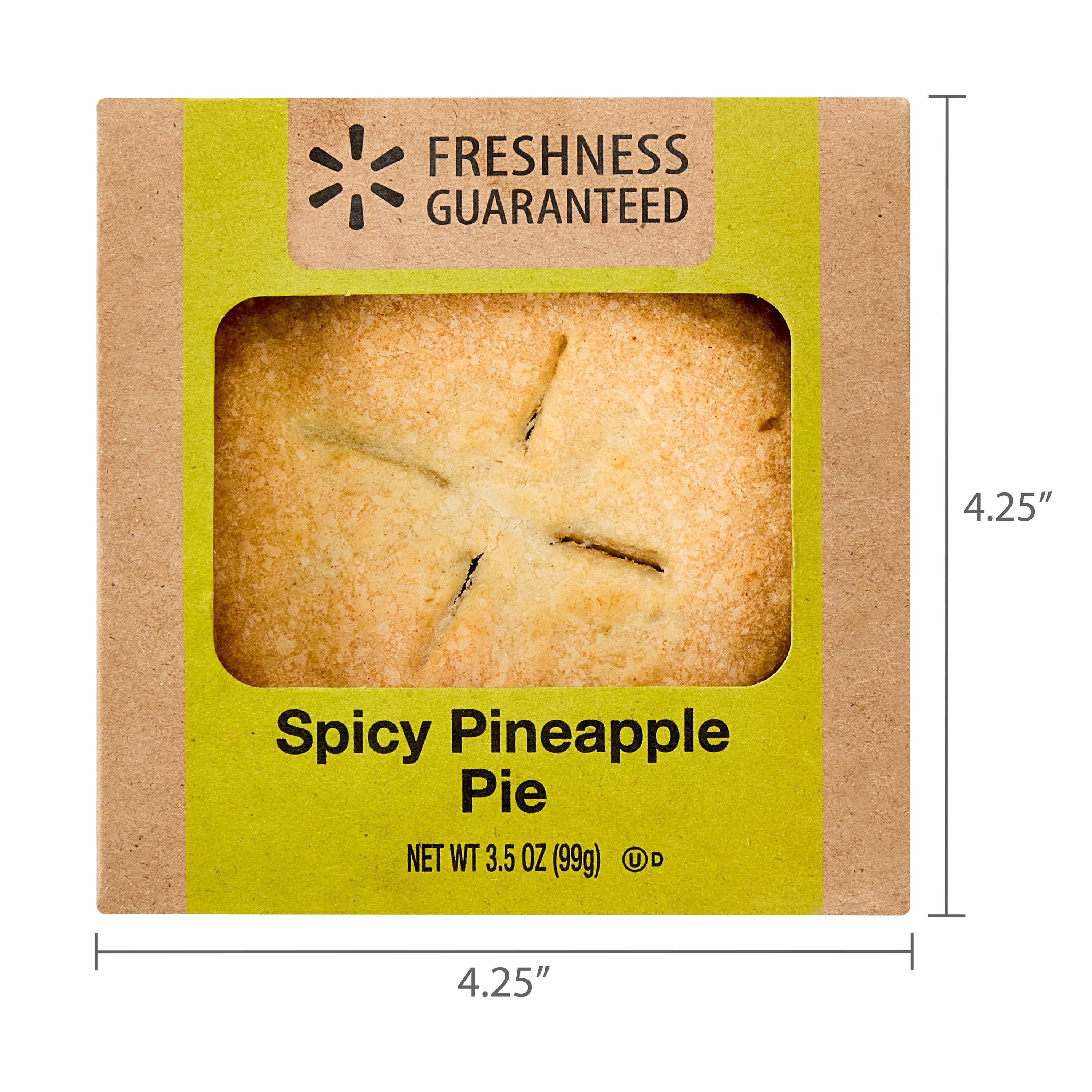 Freshness Guaranteed 4-inch Spicy Pineapple Mini Pie, 3.5 oz Box, 1 Count