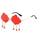 thumbnail image 4 of Gafas de sol Zulema UV400 diseño rojo sin montura, 4 of 7