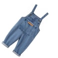 thumbnail image 5 of Infant Overalls with Pockets for Kids Wide Leg Loose Soft Fashionable Cute Baby Overalls for Outdoor Activity Blue 80cm/31.5in, 5 of 6