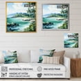 thumbnail image 4 of Designart "Escape to a Tropical Beach II" Coastal Wall Art - Coastal Green Coastal Tropical Hallway Wall Art Decor, 4 of 6