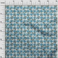 thumbnail image 3 of oneOone Cotton Poplin Twill Medium Blue Fabric Checks Heart & Quilting Supplies Print Sewing Fabric By The Yard 56 Inch Wide, 3 of 4