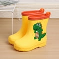 thumbnail image 2 of Otqutp Kids Rain Boots for Girls Boys Toddler Waterproof Cute Cartoon Dinosaur Rain Shoes with Anti Slip Rubber Sole, 2 of 4