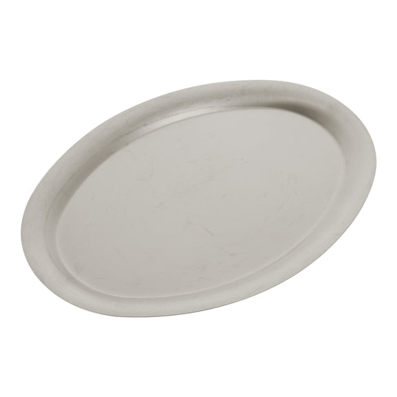 NUOLUX Egg Shape Kitchen Plate Stainless Steel for Cold and Hot Meals