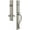 Satin Nickel, variant on Grandeur 850003 Carre Solid Brass Rose Left Handed Dummy "S" Grip Handleset - Brass